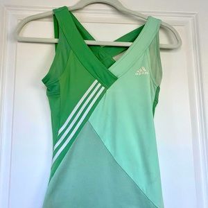 Adidas green Clima365 tennis tank XS